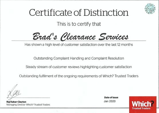 Certificate of Distinction